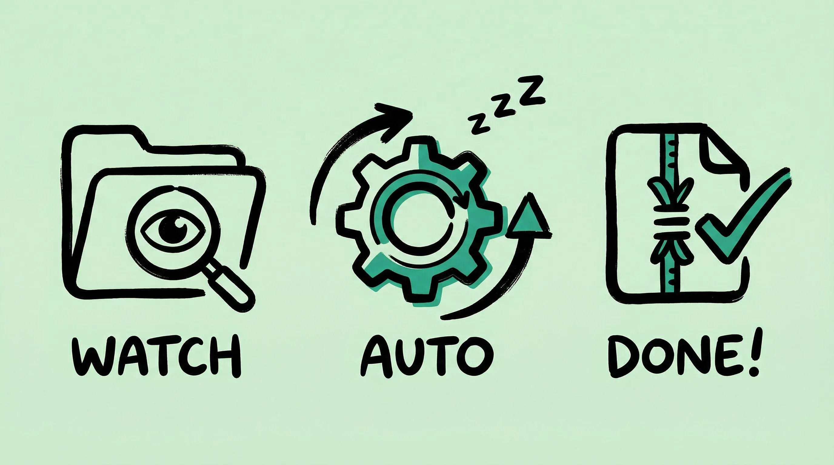 Zipic folder monitoring settings on macOS for automatic image compression